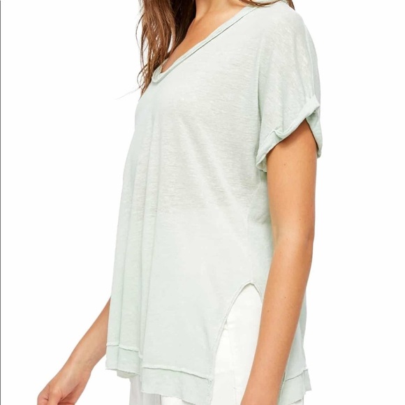 Free People Under The Sun Heathered Knit Tee NWT - Picture 3 of 7